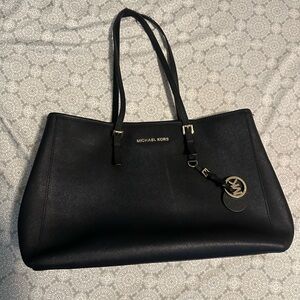 Michael Kors Black Leather Tote
